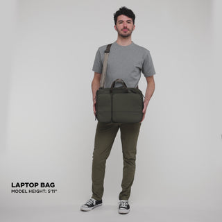 On Model Laptop Bag Video, Olive